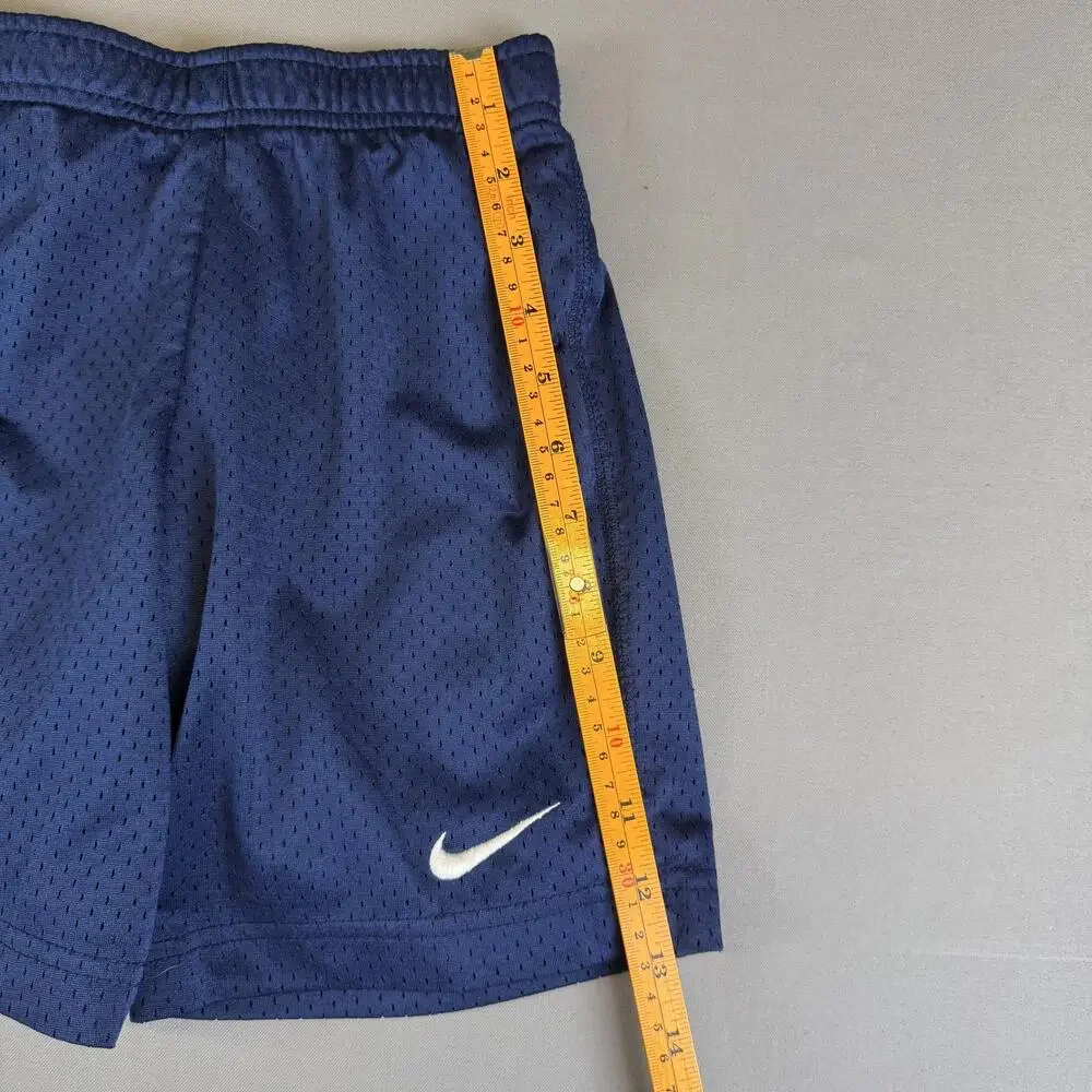 Nike Athletic Shorts Kids Size 8 Blue Mesh Elastic Waist Summer Activewear